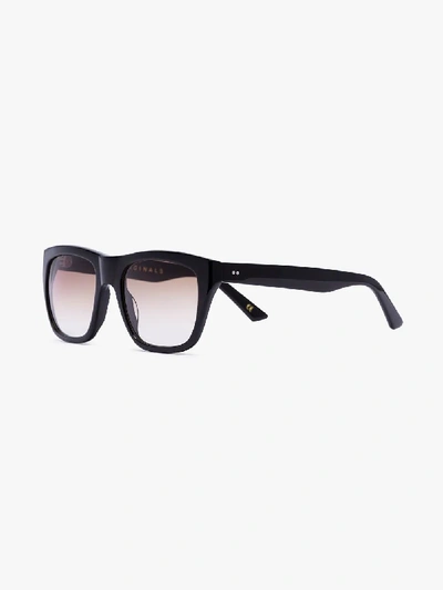 Shop Kirk Originals Eckige 'blake' Sonnenbrille In Black