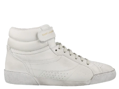 Shop Saint Laurent Lenny Sneakers In White