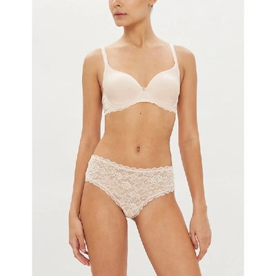 Shop Aubade Lysessence Spacer T-shirt Bra In Nude Dete