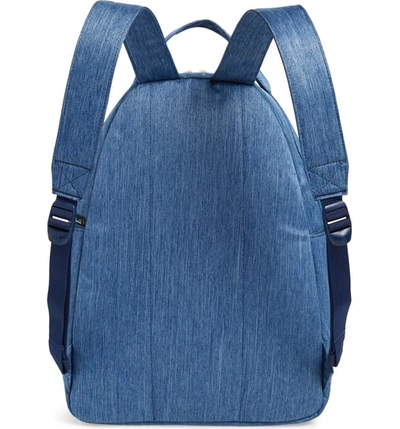 Shop Herschel Supply Co Nova Mid Volume Backpack - Blue In Faded Denim/ Indigo Denim