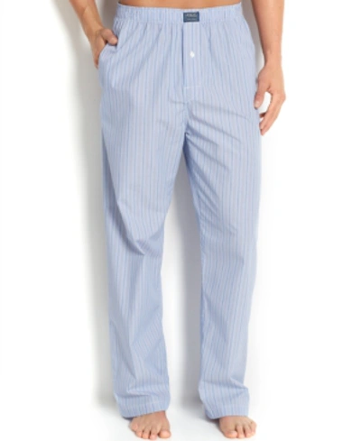 Shop Polo Ralph Lauren Big & Tall Men's Printed Woven Pajama Pant In Andrew Stripe