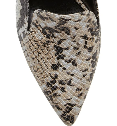 Shop Vince Camuto Cessilia Pointy Toe Mule In Neutral Print Leather