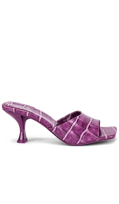 Shop Jeffrey Campbell Mr Big Heel In Purple Croc
