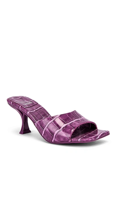 Shop Jeffrey Campbell Mr Big Heel In Purple Croc