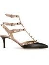 Valentino Garavani Rockstud Slingback Pumps In Black