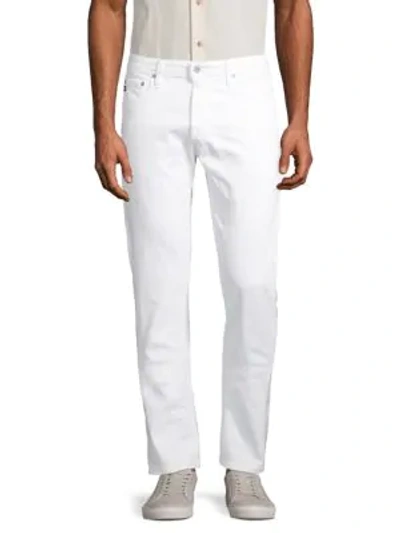 Shop Ag Matchbox Slim Straight-fit Jeans In White