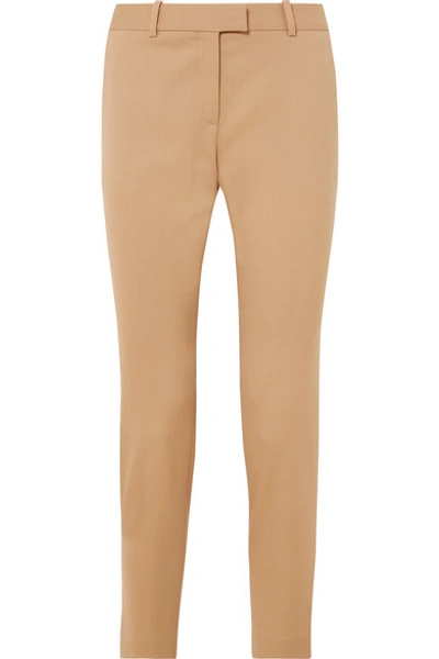 Shop Altuzarra Henri Wool-blend Slim-leg Pants In Beige