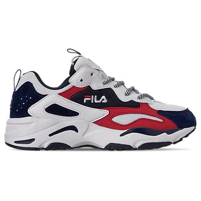 Shop Fila Men's Ray Tracer Americana Casual Shoes In White