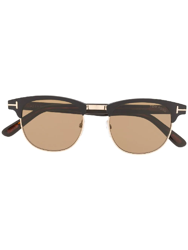 Tom Ford Eyewear Round Shape Sunglasses Black Modesens