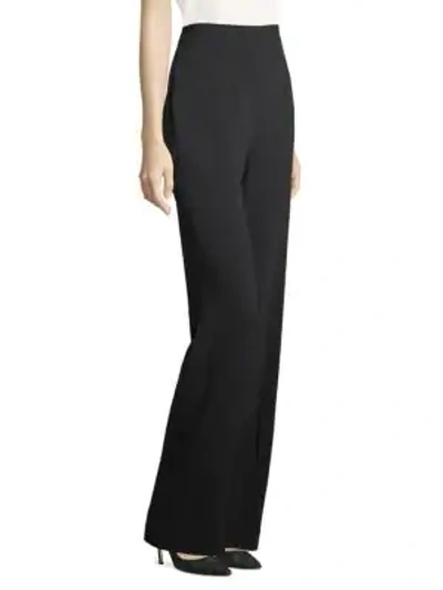 Shop Escada Tumerali Lace-up High-waist Pants In Black