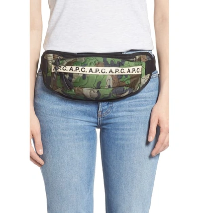 Shop Apc Banane Lucille Fanny Pack In Jac Kaki Militaire