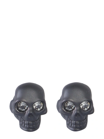 Shop Alexander Mcqueen Skull Cufflinks In Black