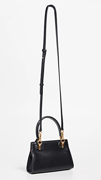 Shop Tory Burch Lee Radziwill Petite Bag In Black