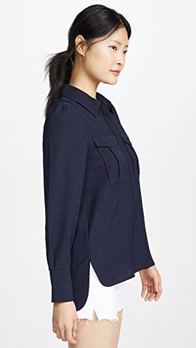 Shop Ayr The Starshine Button Down In Navy