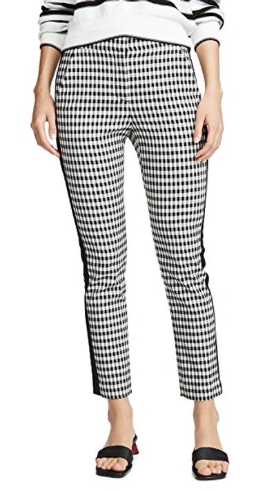Shop Veronica Beard Gemini Pants In Black/white