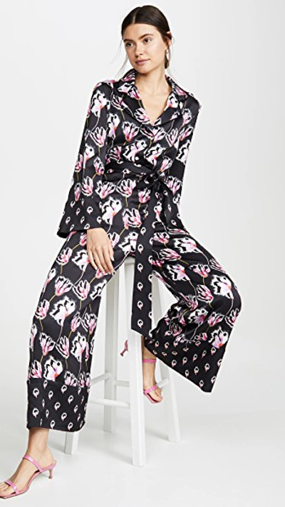 Shop Temperley London Dragonfly Jumpsuit In Black Mix