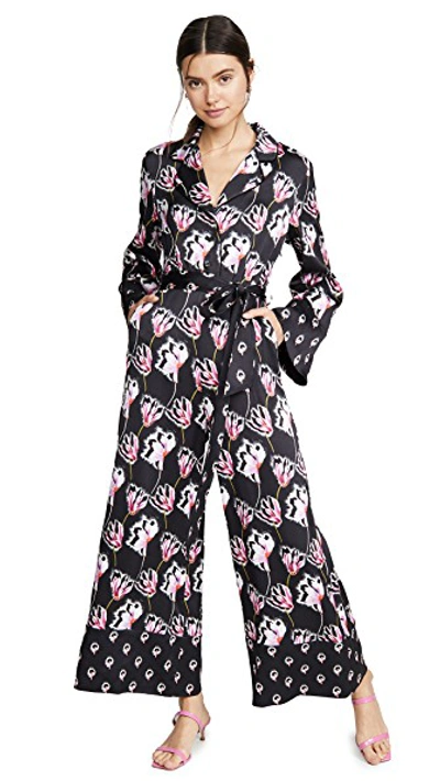 Shop Temperley London Dragonfly Jumpsuit In Black Mix