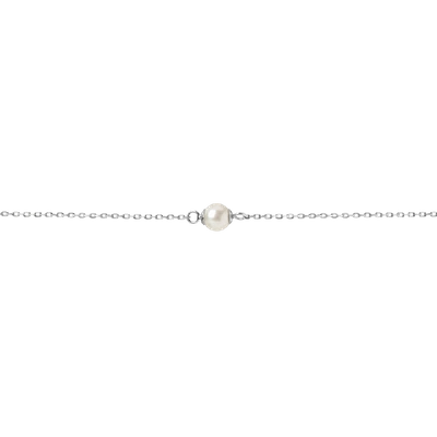 Shop Aurate Simple Pearl Bracelet In Gold/ White