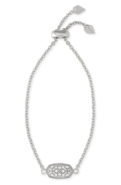 Shop Kendra Scott Elaina Bracelet In Silver Filigree