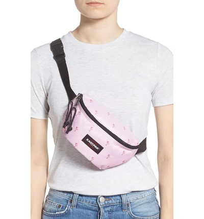 Shop Eastpak Springer Nylon Belt Bag - Pink In Mini Cocktail