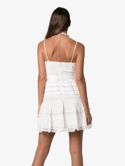 Shop Zimmermann Honour Lace Mini Dress In White