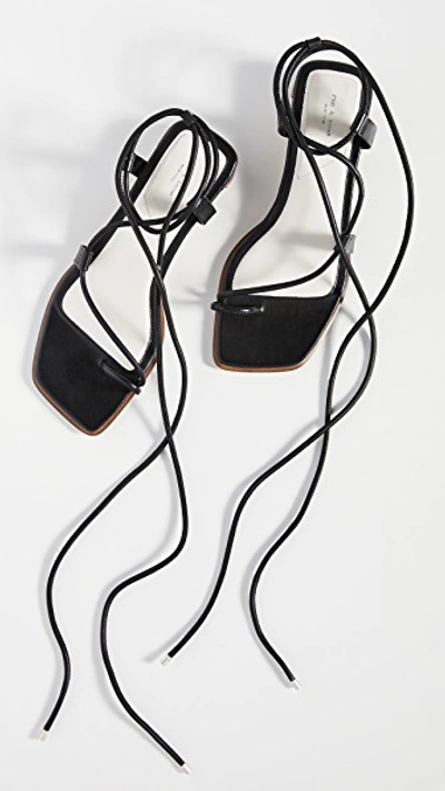 Shop Rag & Bone Cindy Tie Sandals In Black