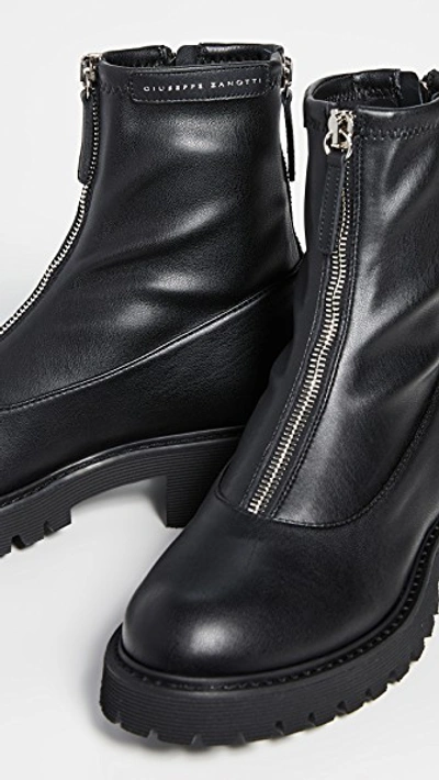 Shop Giuseppe Zanotti Combat 25 Boots In Nero