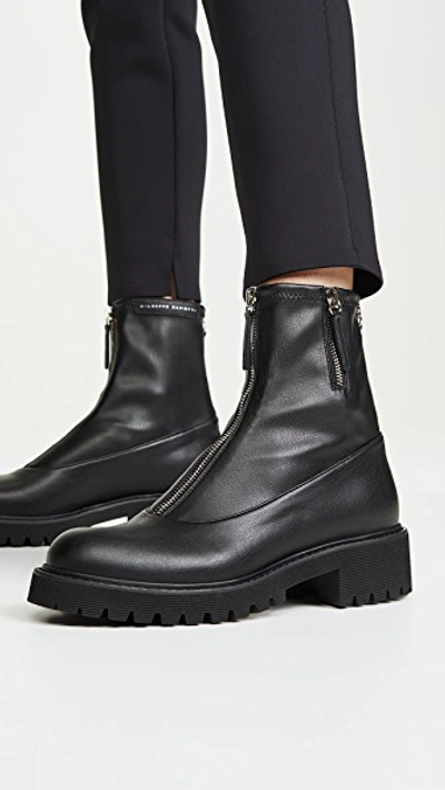 Shop Giuseppe Zanotti Combat 25 Boots In Nero