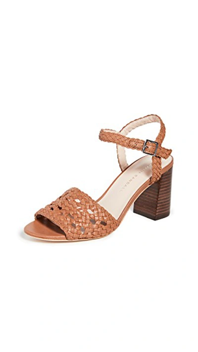 Shop Loeffler Randall Liana Woven Leather Sandals In Timber Brown