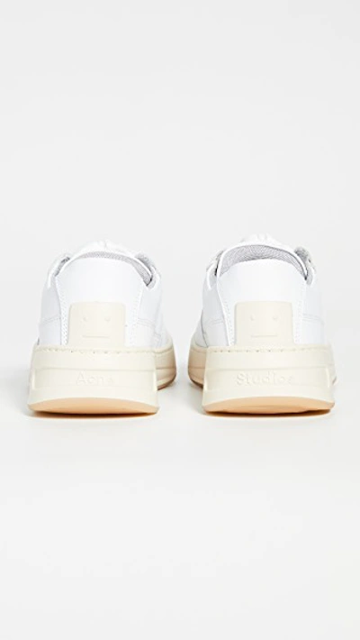 Shop Acne Studios Steffey Lace Up Sneakers In White/white