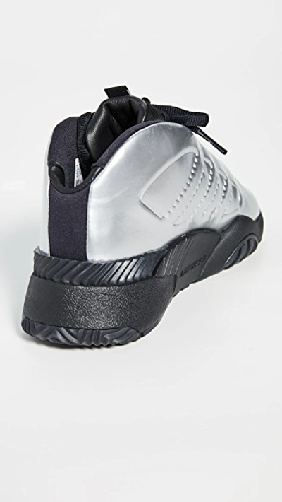 Shop Adidas Originals By Alexander Wang Aw Futureshell Sneakers In Platin Met/core Black