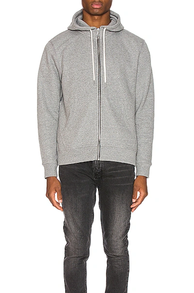 John Elliott Grey Flash 2 Full Zip Hoodie In Dark Grey