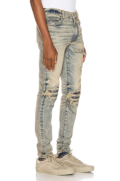 Shop Amiri Mx1 Bandana Jean In Dirty Indigo