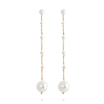 Shop Apples & Figs Pearl Drops 24k Vermeil Earrings