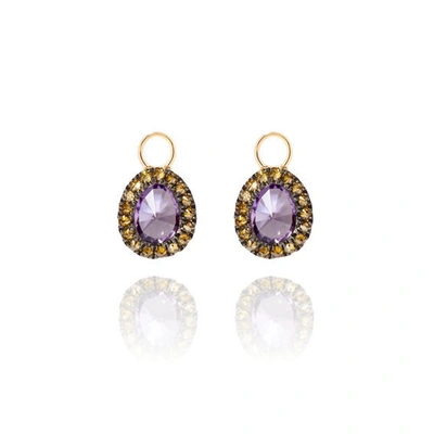 Shop Annoushka Dusty Diamond Amethyst Drops