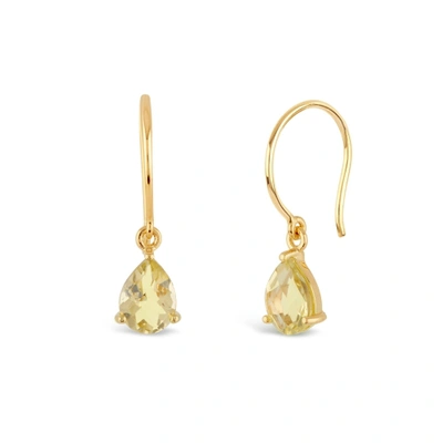 Shop Dinny Hall Gold Gem Drop Earrings With Oro Verde
