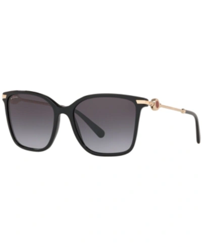Shop Bvlgari Sunglasses, Bv8222 55 In Black/grey Gradient