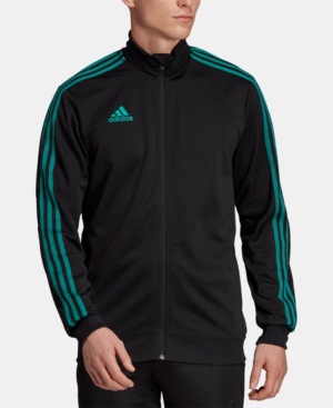 Tiro Track Jacket In Black/active Green 