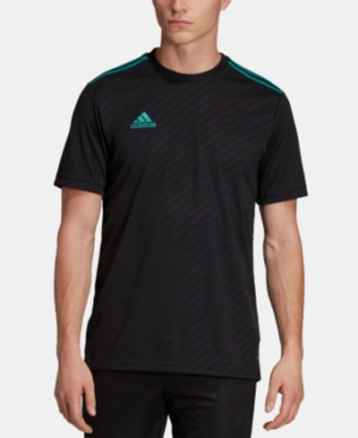 Shop Adidas Originals Adidas Men's Tiro Jacquard Soccer Jersey In Black/active Green