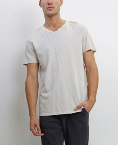 Shop Coin Tmv002cj Mens Cotton Jersey Short-sleeve V-neck T-shirt In Bone