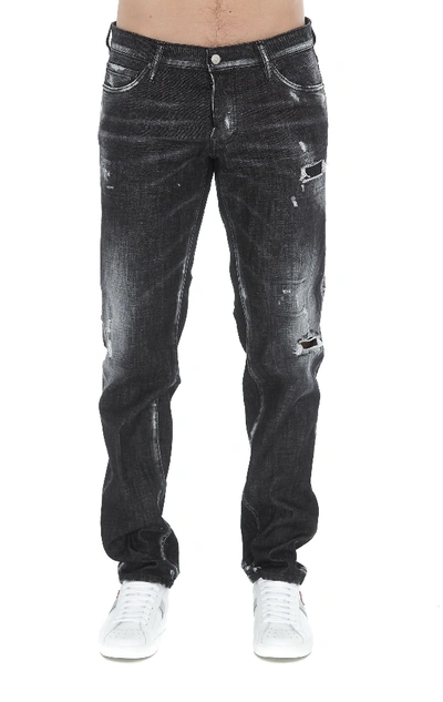 Shop Dsquared2 Slim Jean Denim In Black