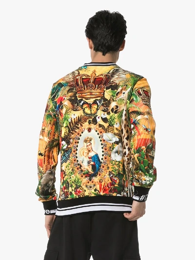 Shop Dolce & Gabbana Giardino Print Sweatshirt In Hhih4 Multicoloured