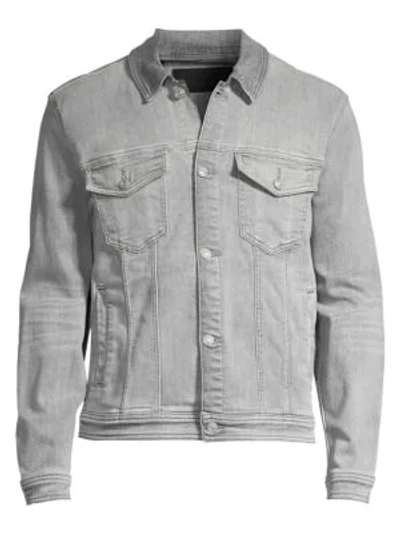 Shop 7 For All Mankind Denim Trucker Jacket In Altruist Grey
