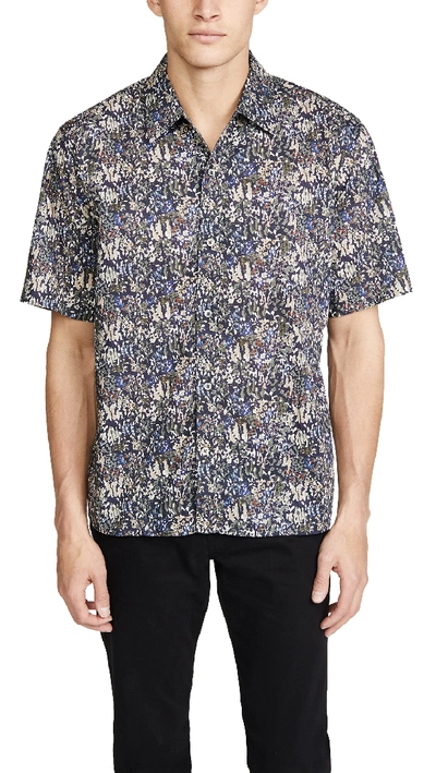 Shop Norse Projects Carsten Liberty Print Shirt In Ivy Green