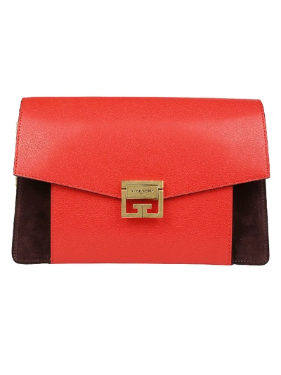 Shop Givenchy Gv3 Medium Bag In Red Brown