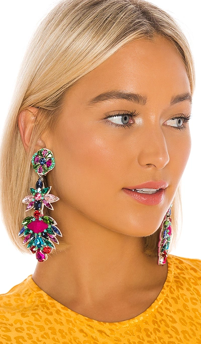 Shop Ranjana Khan Gem Statement Earring In Pink.