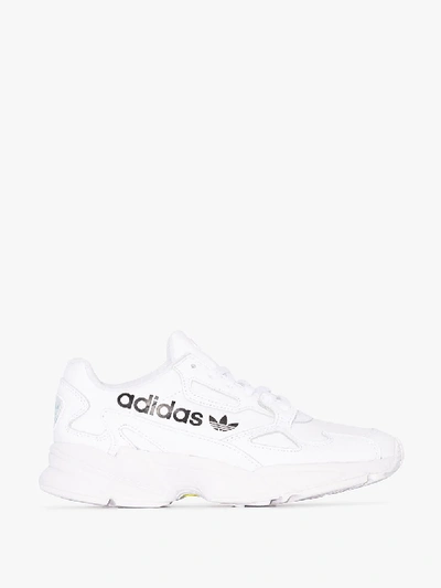 Shop Adidas Originals Adidas White Talk The Type Falcon Low Top Sneakers