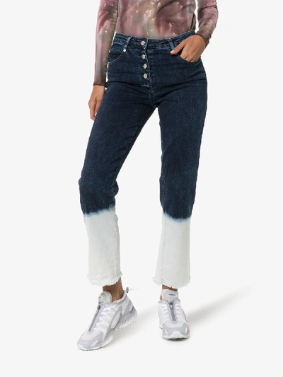 Shop Miaou Junior Dip-dye Jeans In Denim