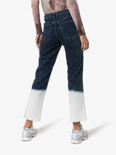 Shop Miaou Junior Dip-dye Jeans In Denim