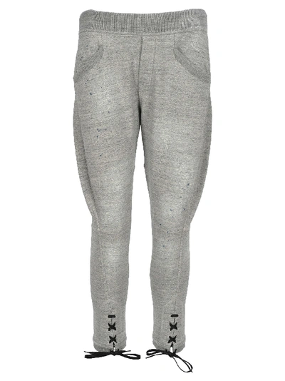 Shop Dsquared2 D Squared Dsquared Lace-up Details Joggers In Grey